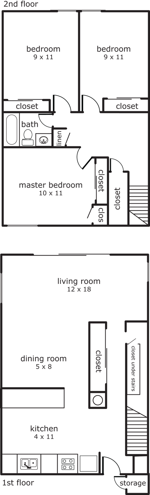 Firwood Village 3 Bed 1 Bath 1018 SF